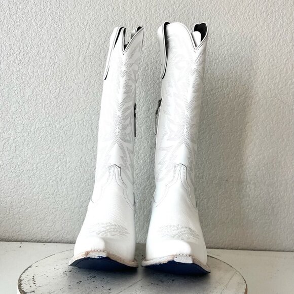 Lane MEGAN MORONEY Cowboy Boots Smokeshow Womens 10 White Western Cowgirl Tall - Picture 6 of 14